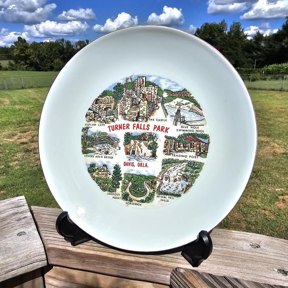 Vintage Turner Falls Park Davis Oklahoma Collectors Plate